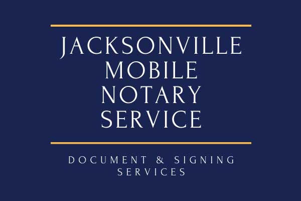Jacksonville Mobile Notary Service